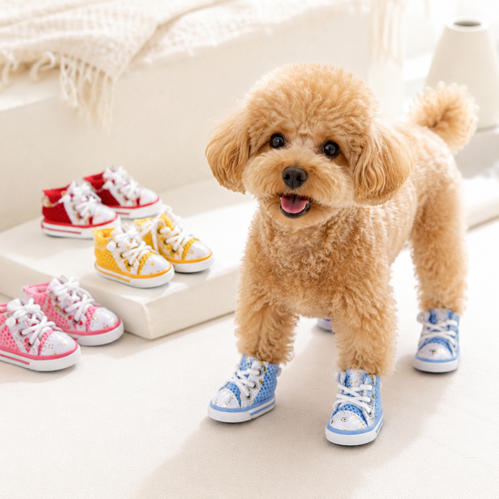 犬用スニーカー風 メッシュシューズ